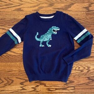 Janie & Jack Dinosaur Intarsia Sweater